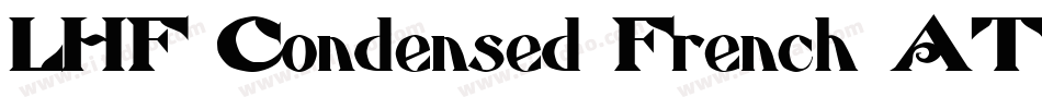 LHF Condensed French ATK字体转换